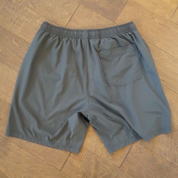Quince Shorts Mens Large Gray Lined Performance Athletic Elastic Waist EUC - Picture 2 of 8